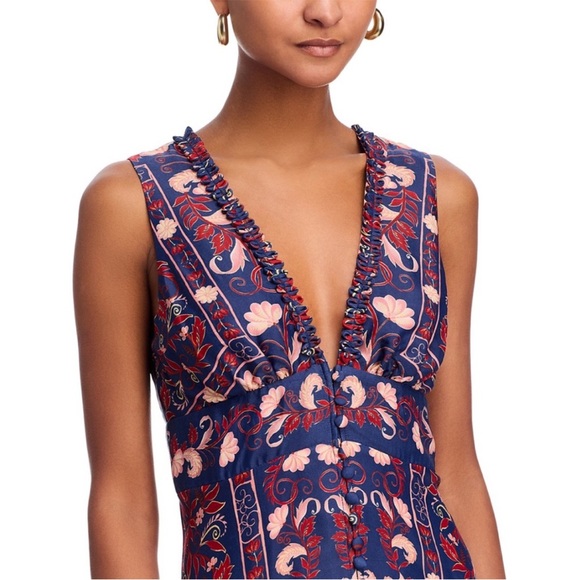 FARM Rio Boho Floral Scarf Midi Dress - Picture 2 of 5